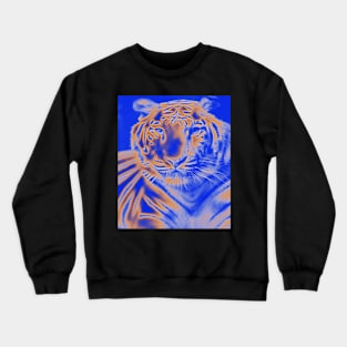 White Tiger from India - Orange colour Crewneck Sweatshirt